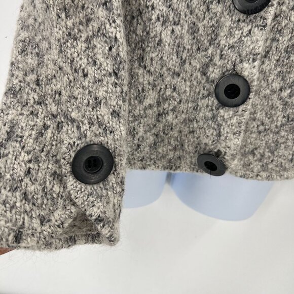 ALPS Women's M Alpaca Blend Cardigan Sweater Heather Gray Button Up Cabin Core - Picture 8 of 11
